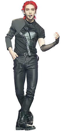 kartonová postava v životní velikosti Hyunjin (Stray Kids)