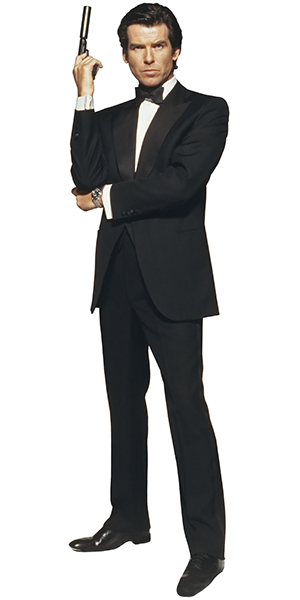 kartonová postava v životní velikosti Pierce Brosnan